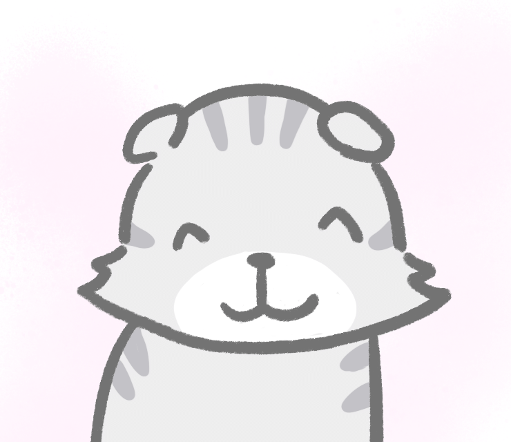 スコティッシュフォールドのイラスト